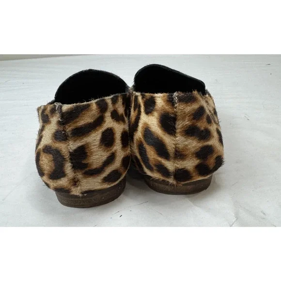 Boho Giani Bini Calf-Hair Leopard Print Loafer Women Sz 6.5 Slip-On Pointed Flat - Picture 6 of 10